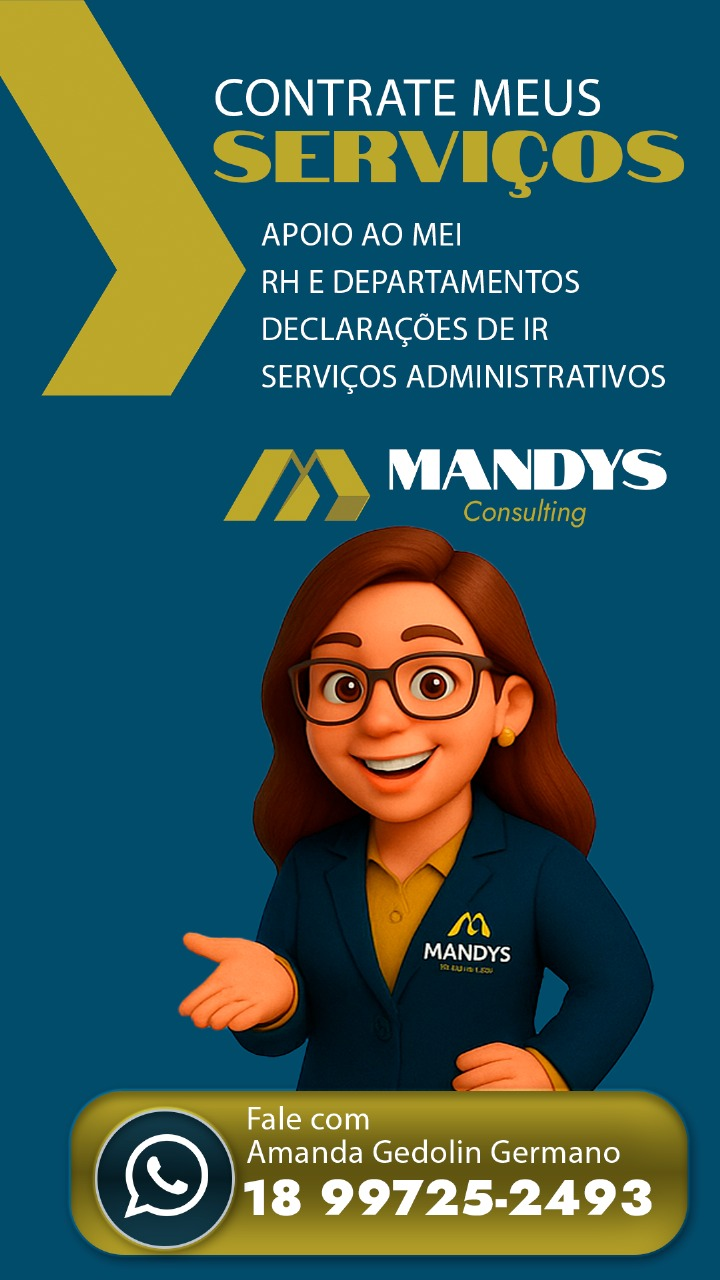 Arte institucional de serviços da Mandys